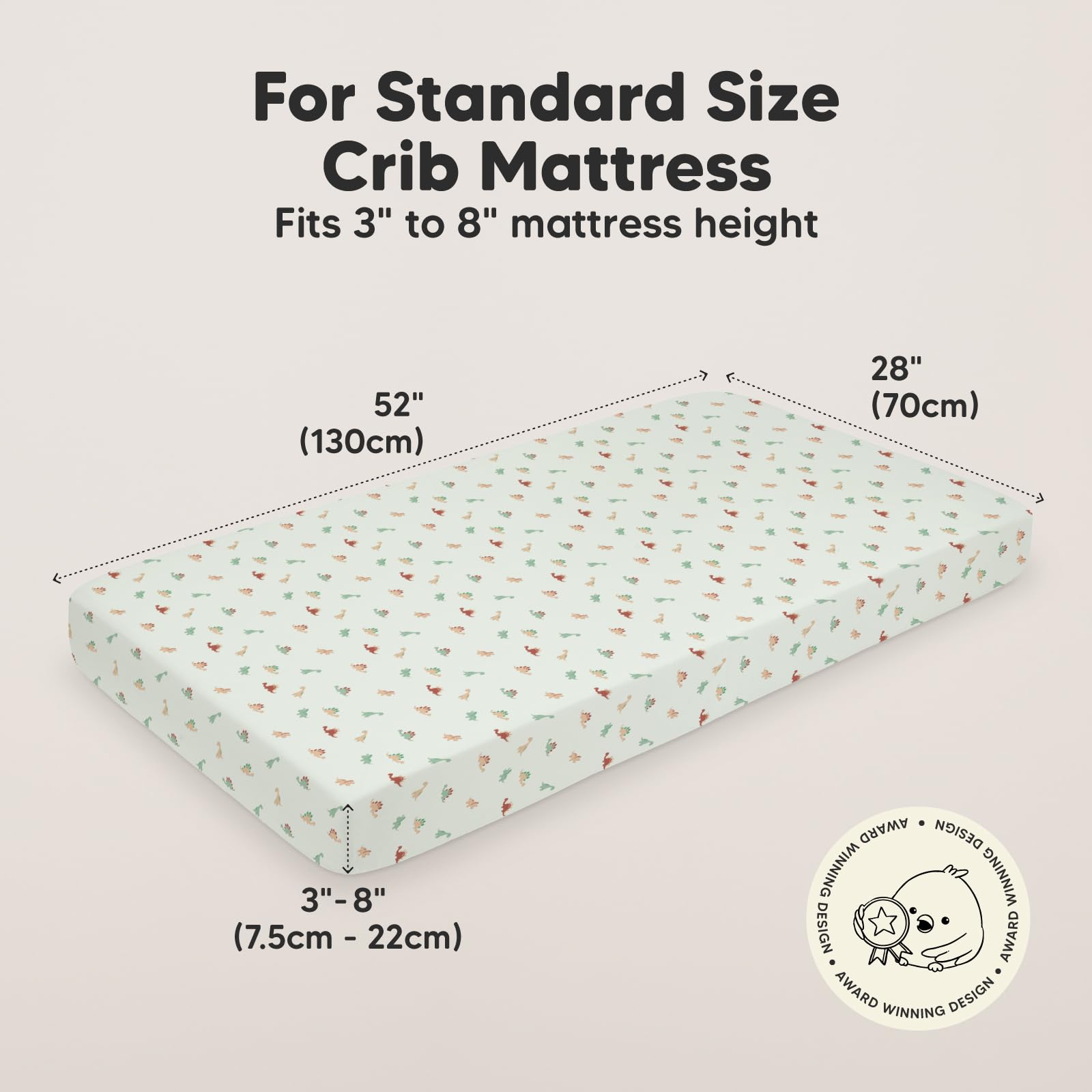 KeaBabies organic-cotton-jersey close-up showcases breathable fabric for cozy baby sleep.