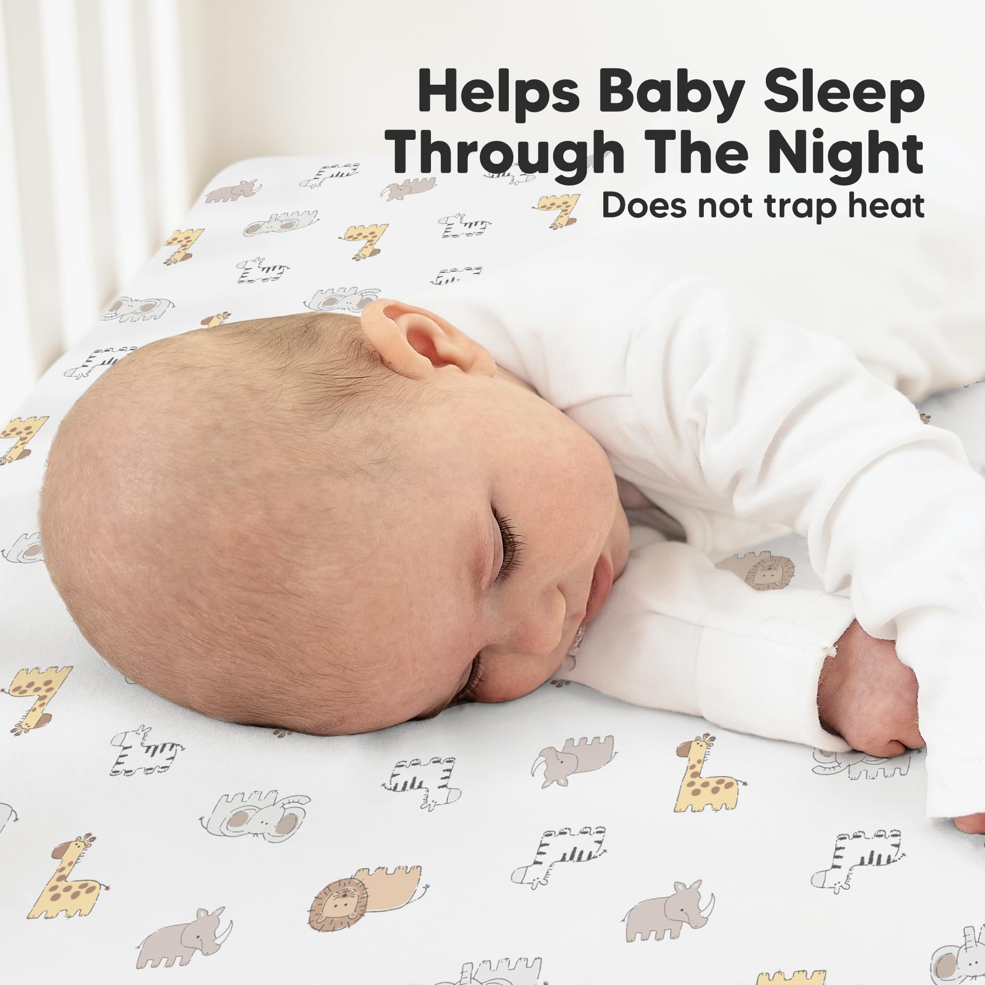 KeaBabies Organic cotton jersey weave ready for durable, repeated washes.