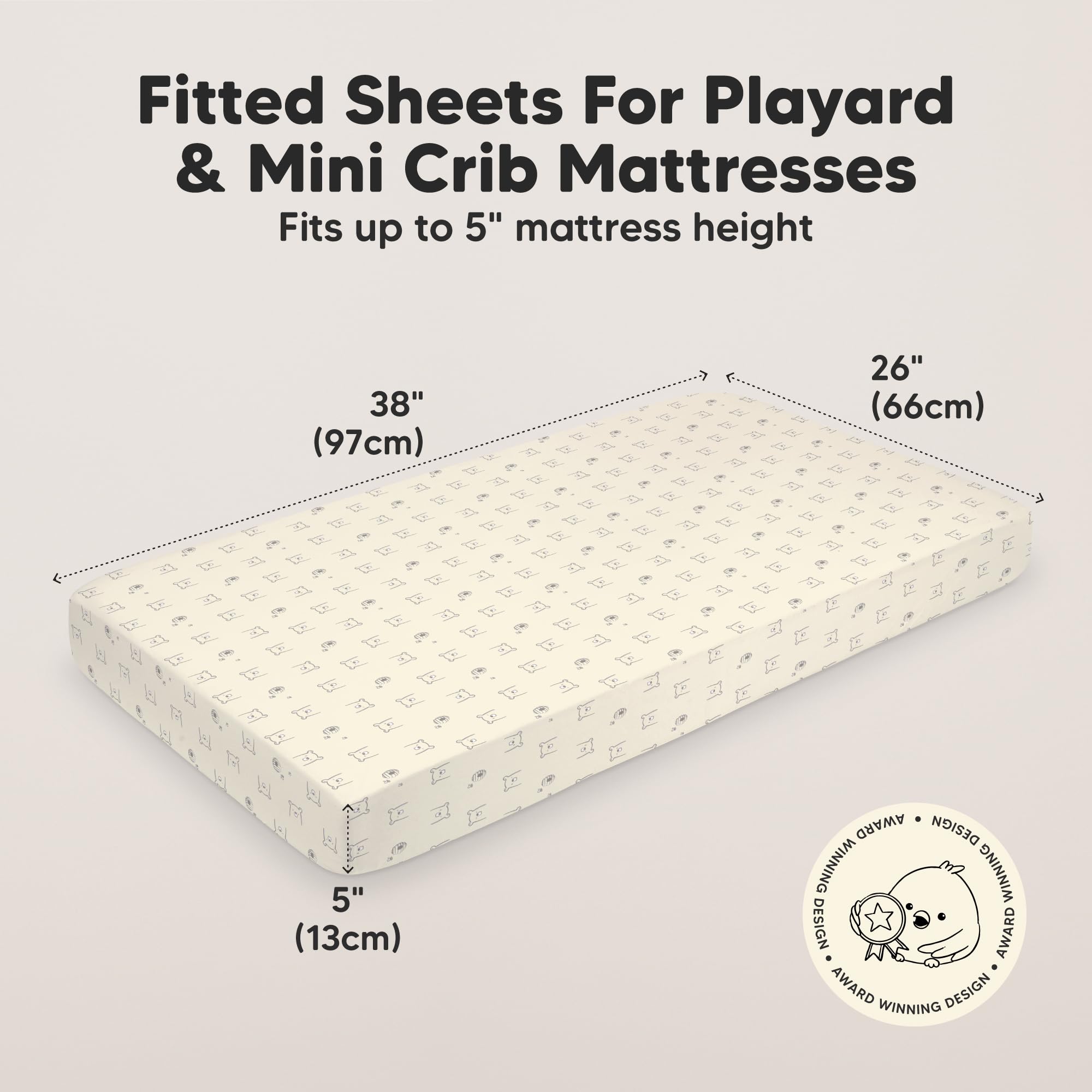 KeaBabies organic cotton sheets close-up texture highlights soft breathable fabric for sensitive skin.