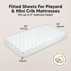 KeaBabies organic cotton mini-crib sheets texture closeup highlights breathable material for comfort
