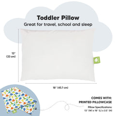 KeaBabies Organic cotton pillowcase close-up highlighting breathable texture.