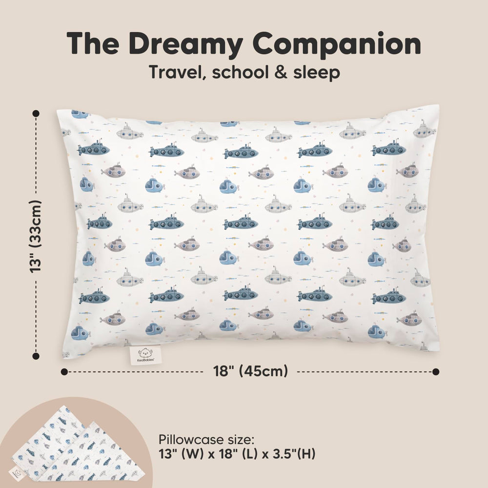 KeaBabies organic cotton pillowcase feels soft and breathable on sensitive skin.