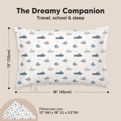 KeaBabies organic cotton pillowcase feels soft and breathable on sensitive skin.