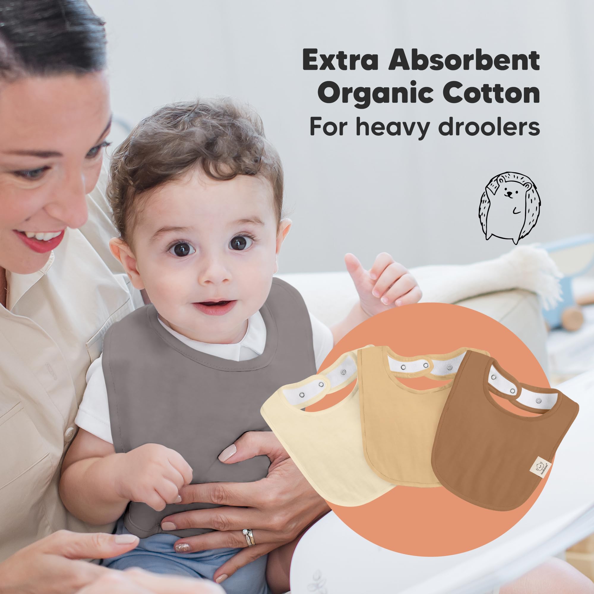 KeaBabies organic cotton seams closeup highlight soft comfort against sensitive skin