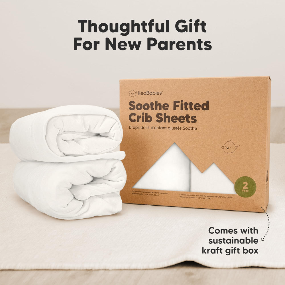 KeaBabies organic cotton sheets provide skin-friendly comfort for sensitive babies.