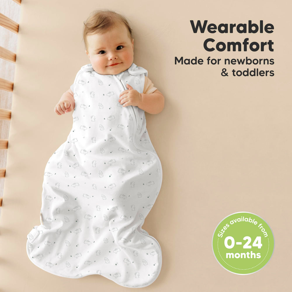 KeaBabies organic cotton sleep sack 0.5 tog for all-season comfort
