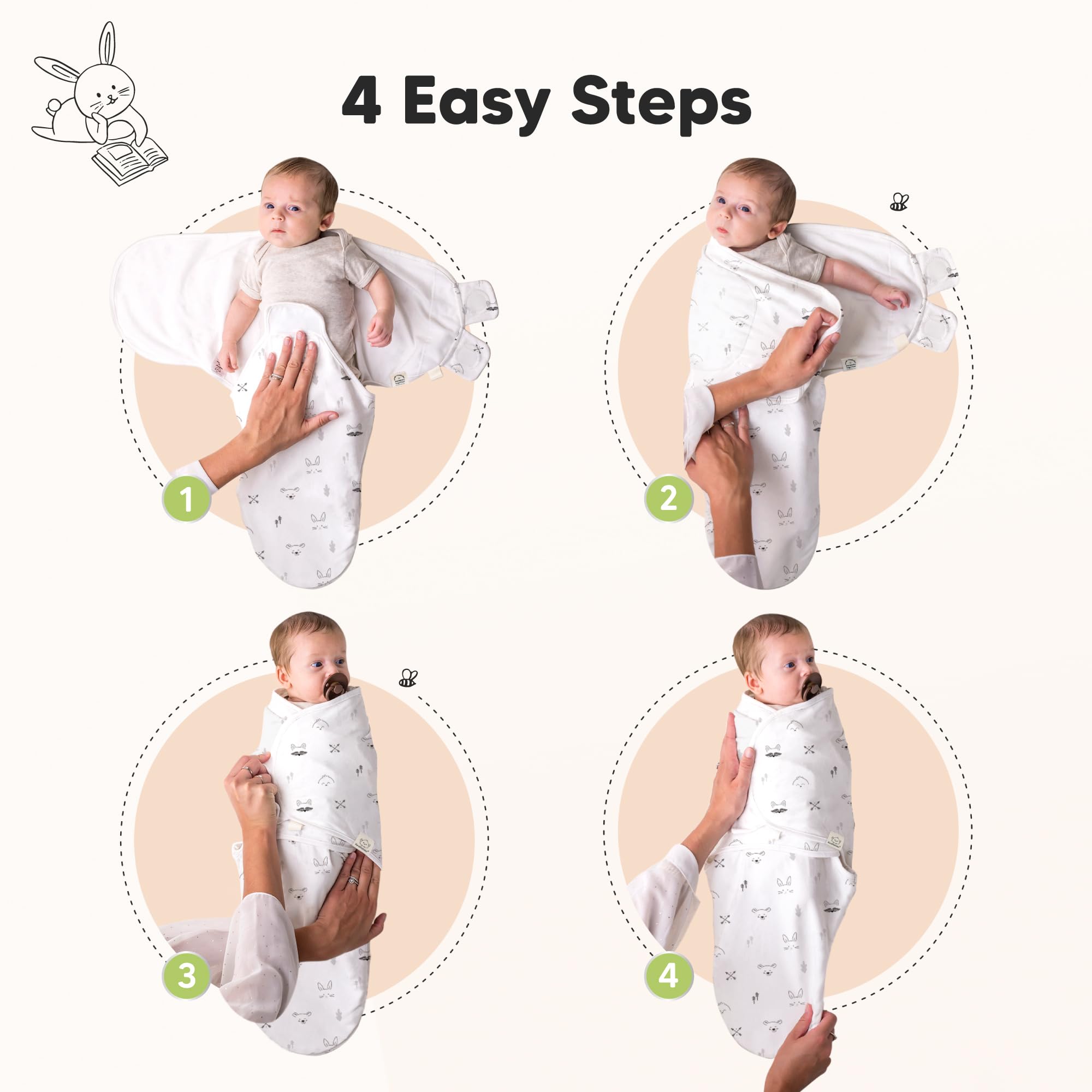 KeaBabies organic cotton sleep sack for breathable, gentle baby sleep