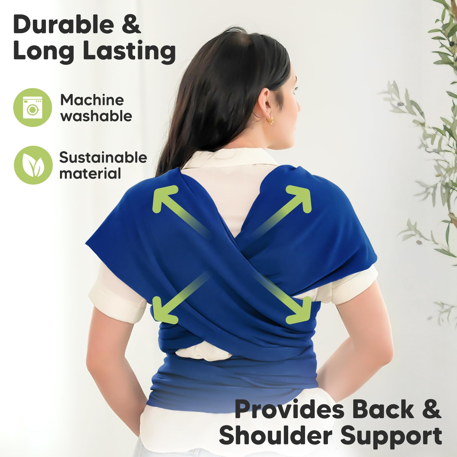 KeaBabies wrap enables hands-free bonding during on-the-go outings.