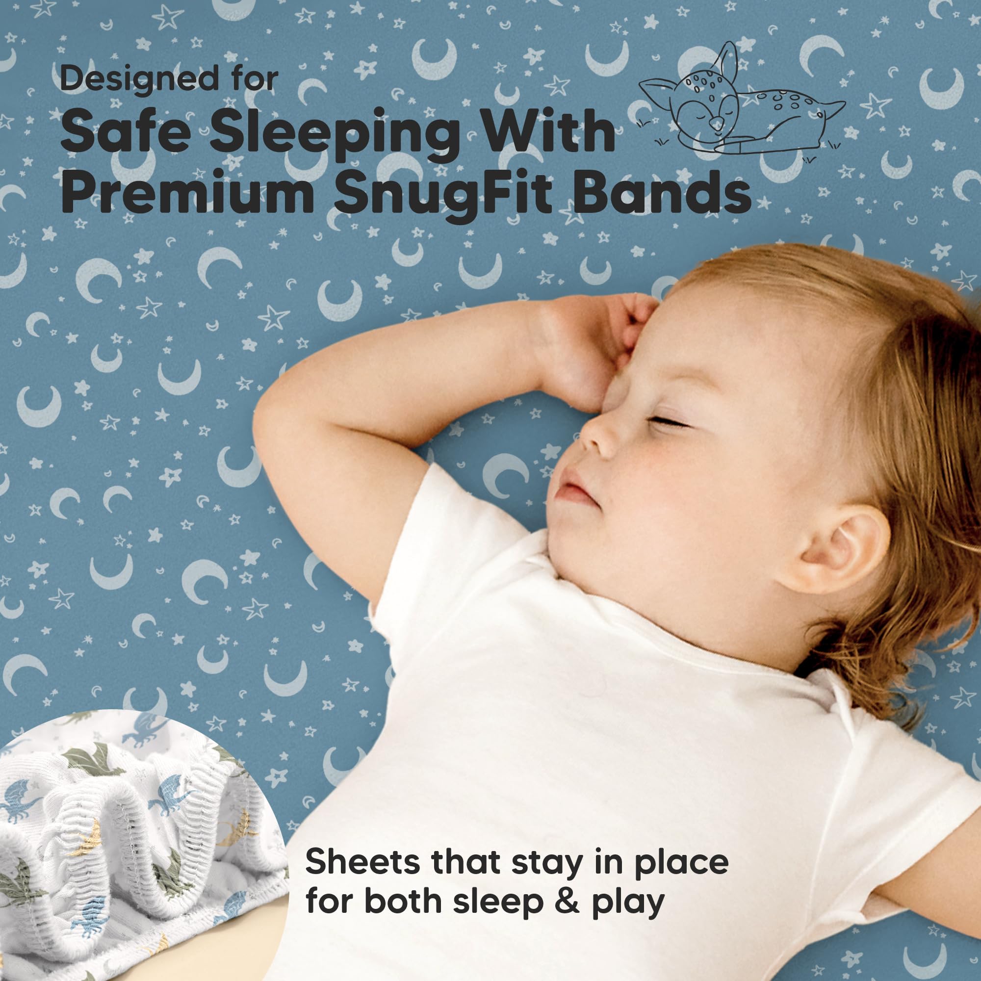 KeaBabies Dragon Tale sheet is durable and easy to clean in the washer and dryer.