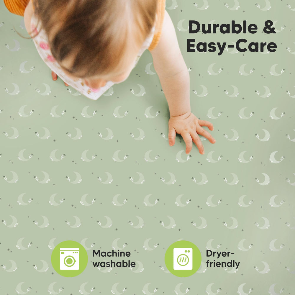KeaBabies pack-n-play 38x26 sheets fit snugly for travel and daycare