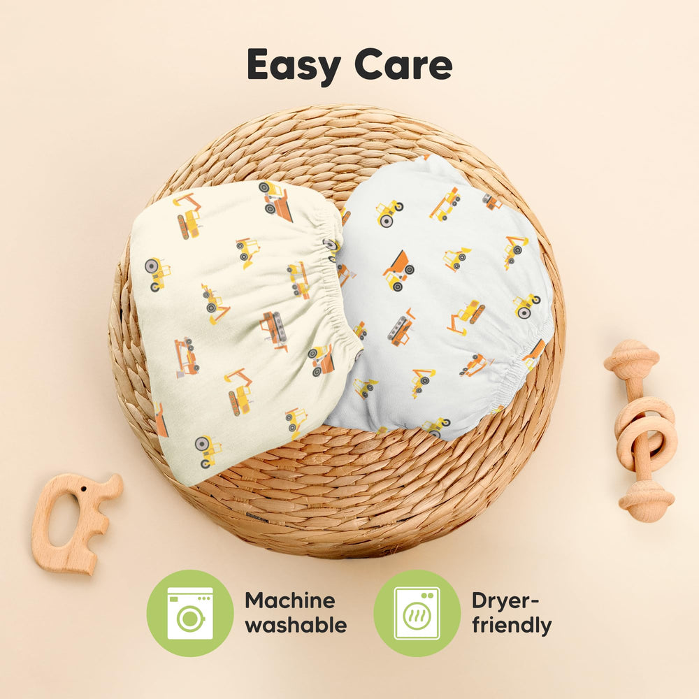 KeaBabies pack-n-play sheets 38x26 fit securely with simple swapping.