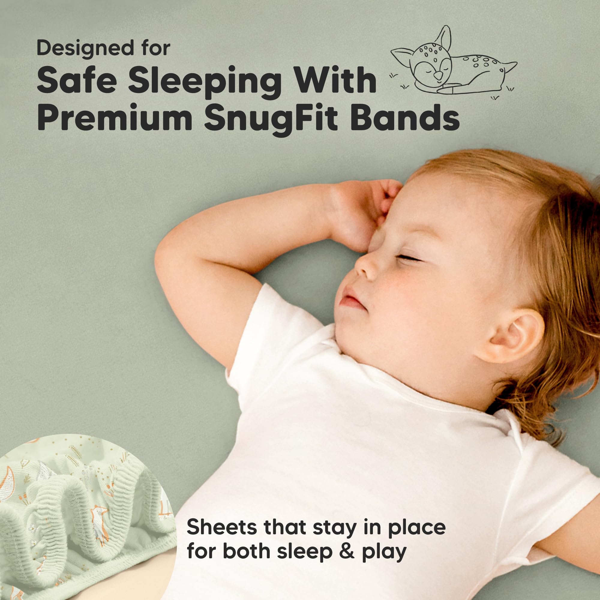 KeaBabies sheets in washing cycle illustrate easy-care convenience.