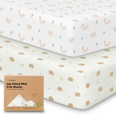 KeaBabies pack-n-play sheets 38x26 fit snugly for comfy naps and easy changes.