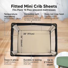 KeaBabies bamboo viscose sheet close-up shows soft breathable fabric.