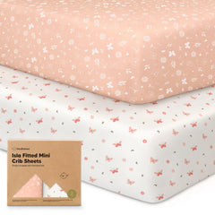 KeaBabies pack-n-play sheets fitted 38x26 offer soft snug comfort for portable travel play sessions.