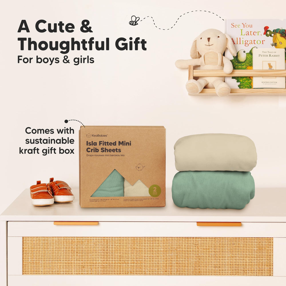 KeaBabies skin-friendly fabric feels gentle during play and naps.