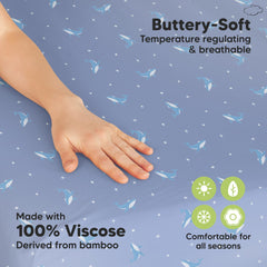 KeaBabies Pack-n-play sheets in use on a portable playard offer versatile fit.