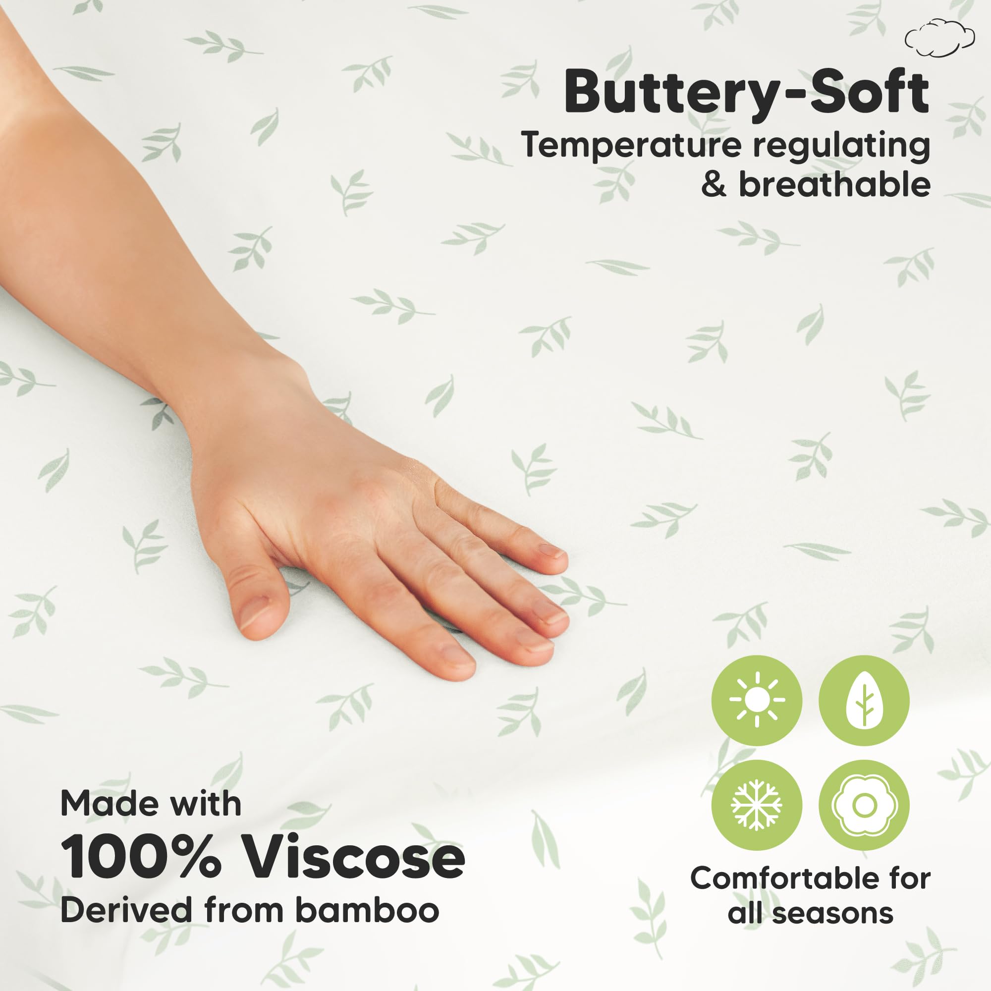 KeaBabies pack n play sheets with SnugFit elastic edge supports easy fitting