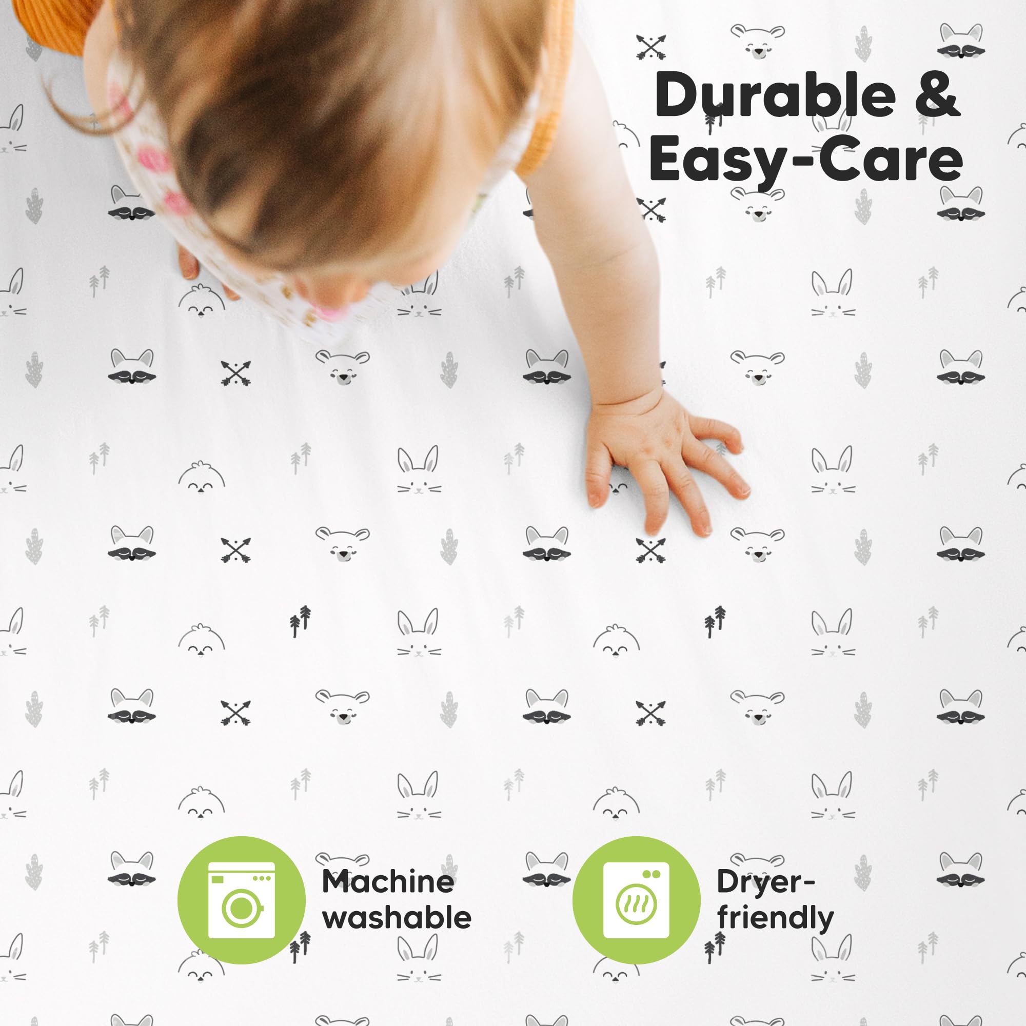 KeaBabies pack-n-play travel-ready sheet ideal for trips and daycare.