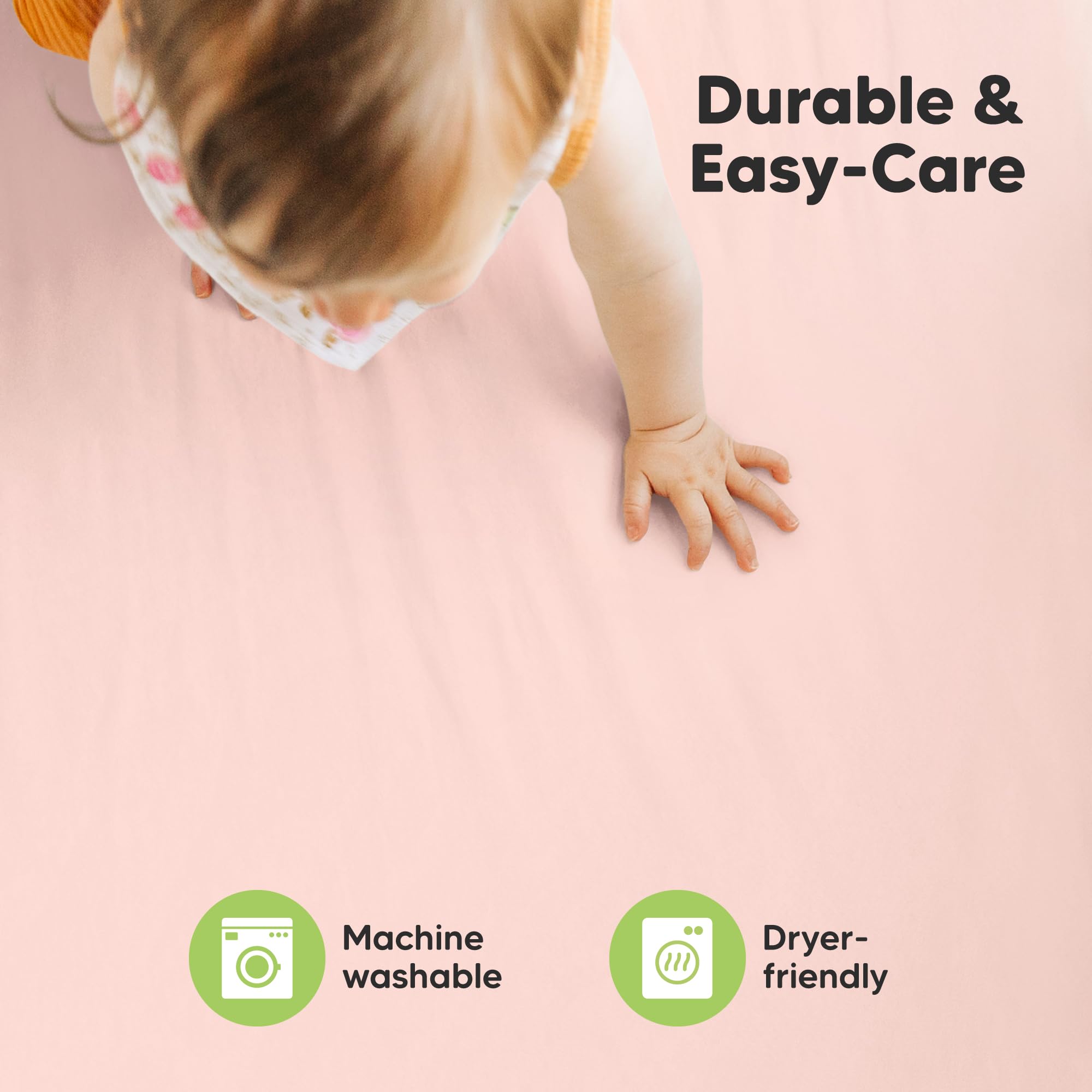 KeaBabies pack n play travel-use sheets in compact setup.