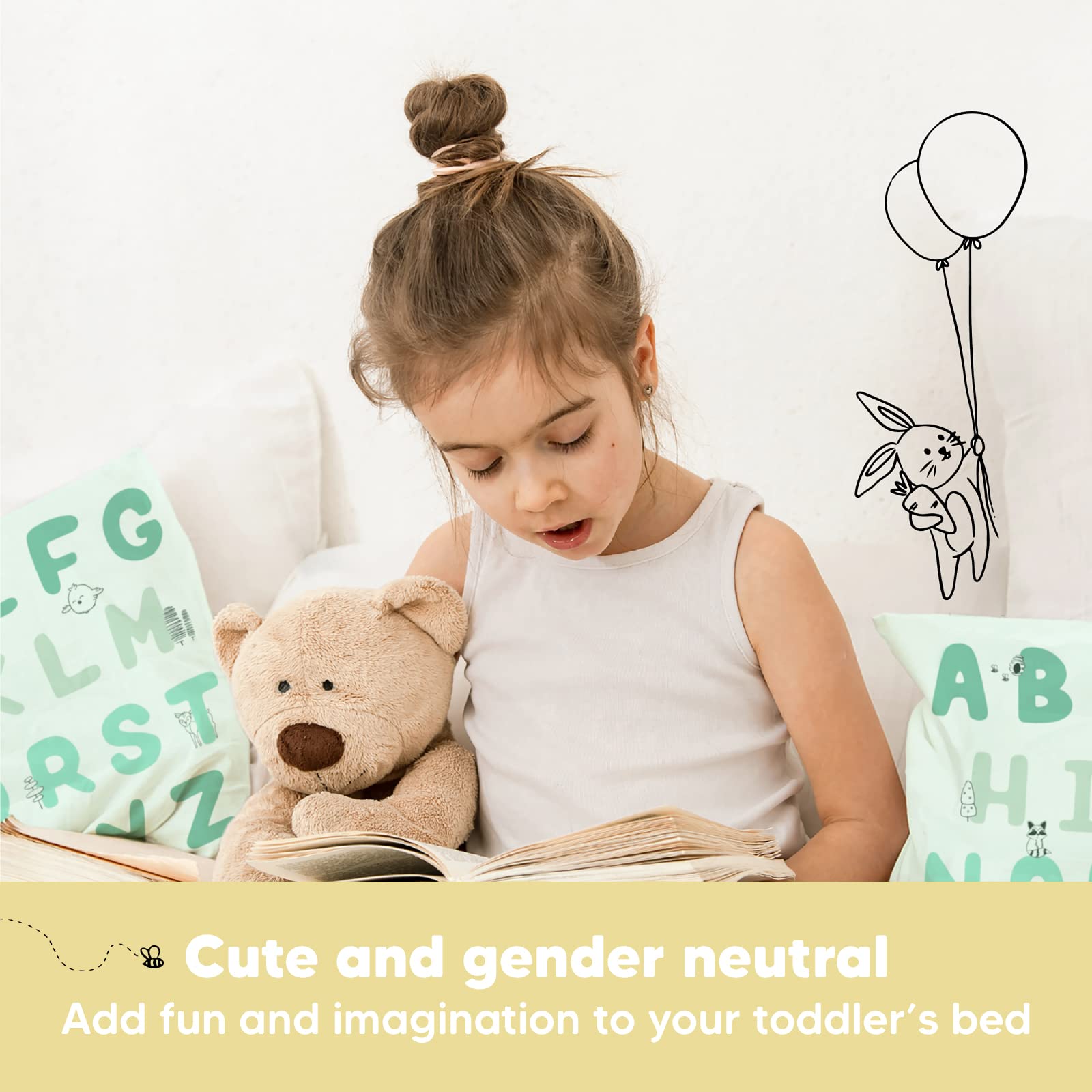KeaBabies packaging and care-instruction image communicates simple upkeep.
