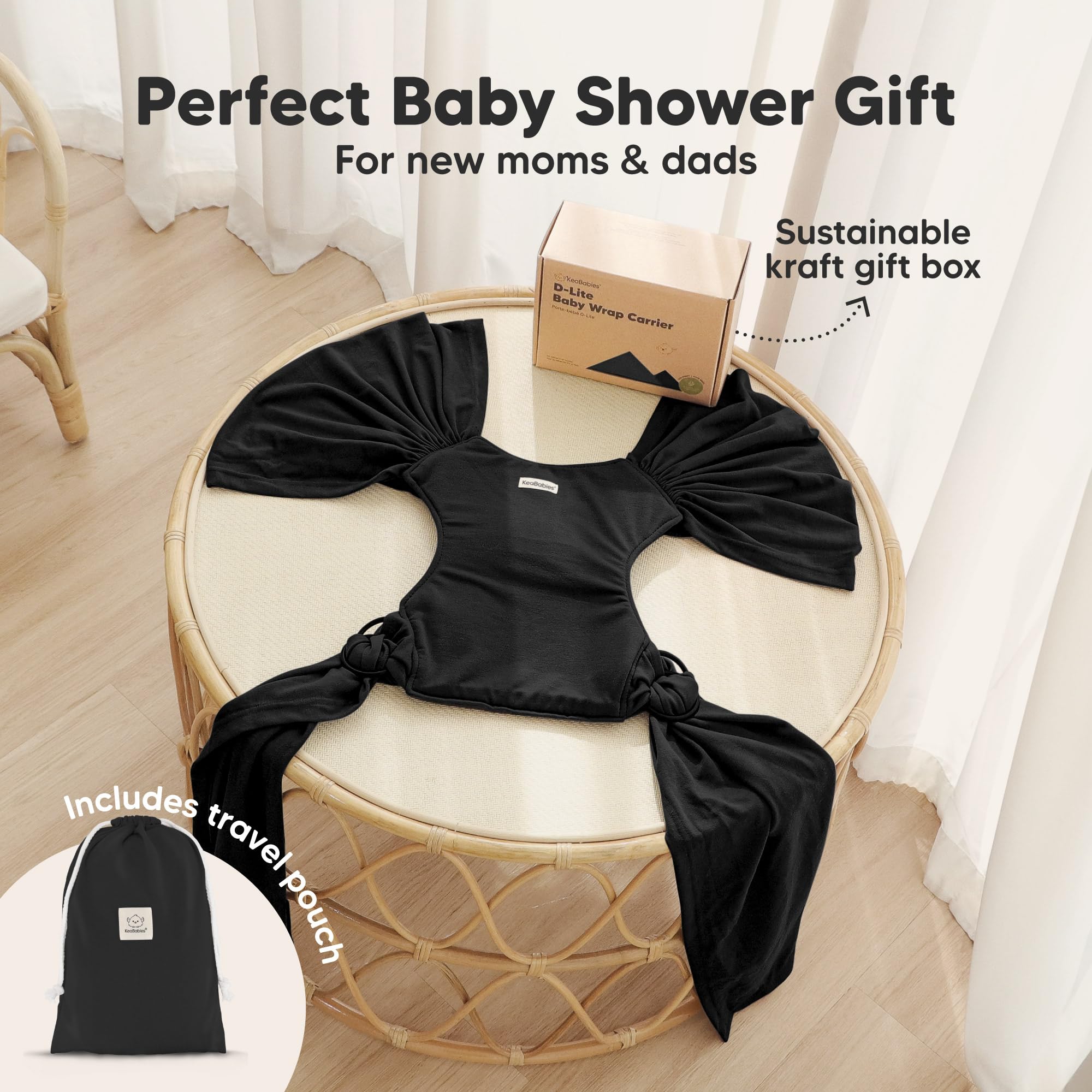 KeaBabies parents with hands-free bonding demonstrate versatile wearing.