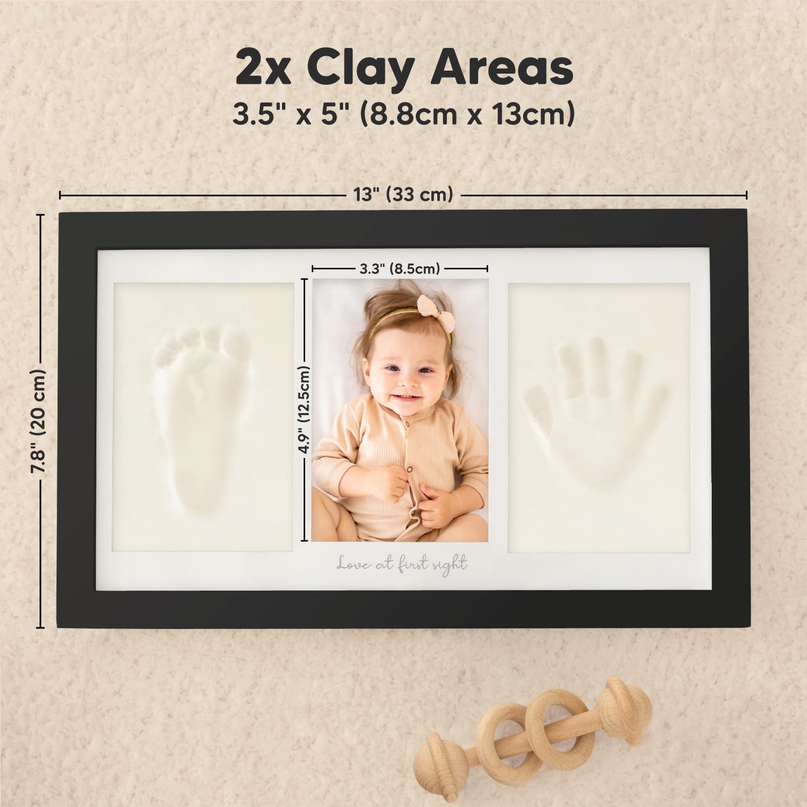 KeaBabies paw print option for pets closeup offers versatile family memories.