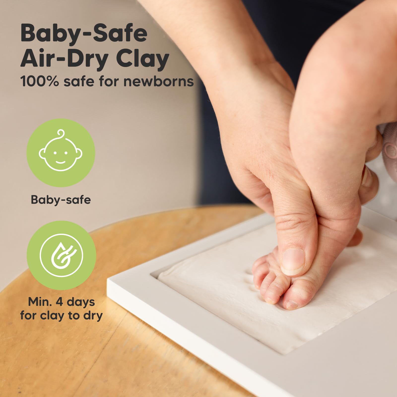 KeaBabies paw prints option for pet memories alongside baby prints.
