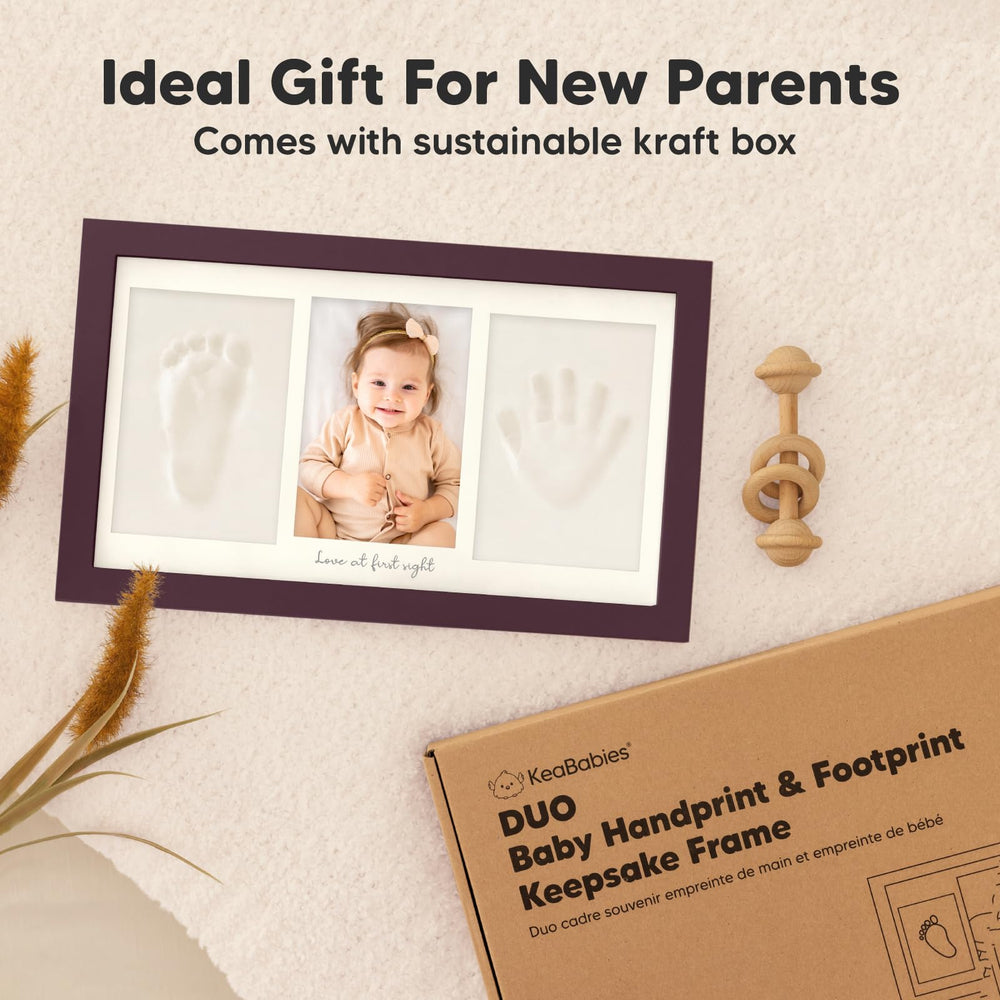 KeaBabies personalized frame name and date close-up showcasing customization.