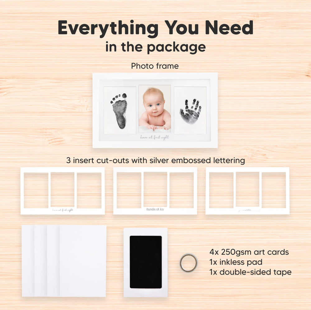 KeaBabies pet paw print kit enables a family keepsake including pets.
