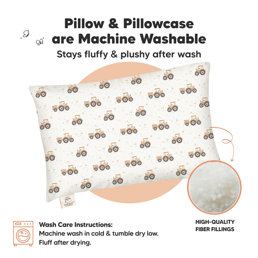 KeaBabies pillow-cover-soft-breathable-fabric demonstrates cooling sleep for toddlers.