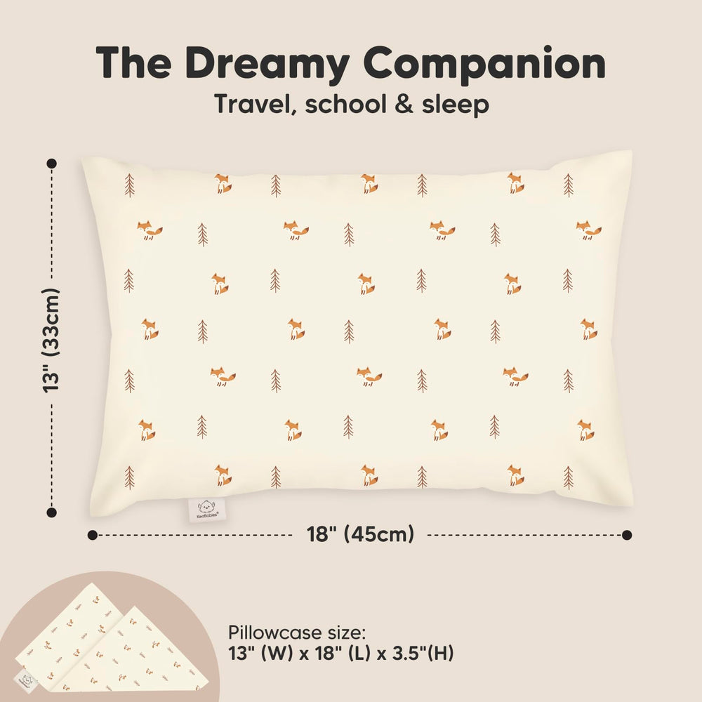 KeaBabies Pillow Ergonomic Neck Support demonstrates proper alignment during nap.