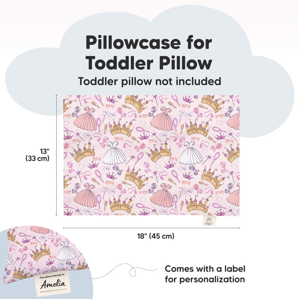 KeaBabies pillowcase with envelope closure to keep pillow secure