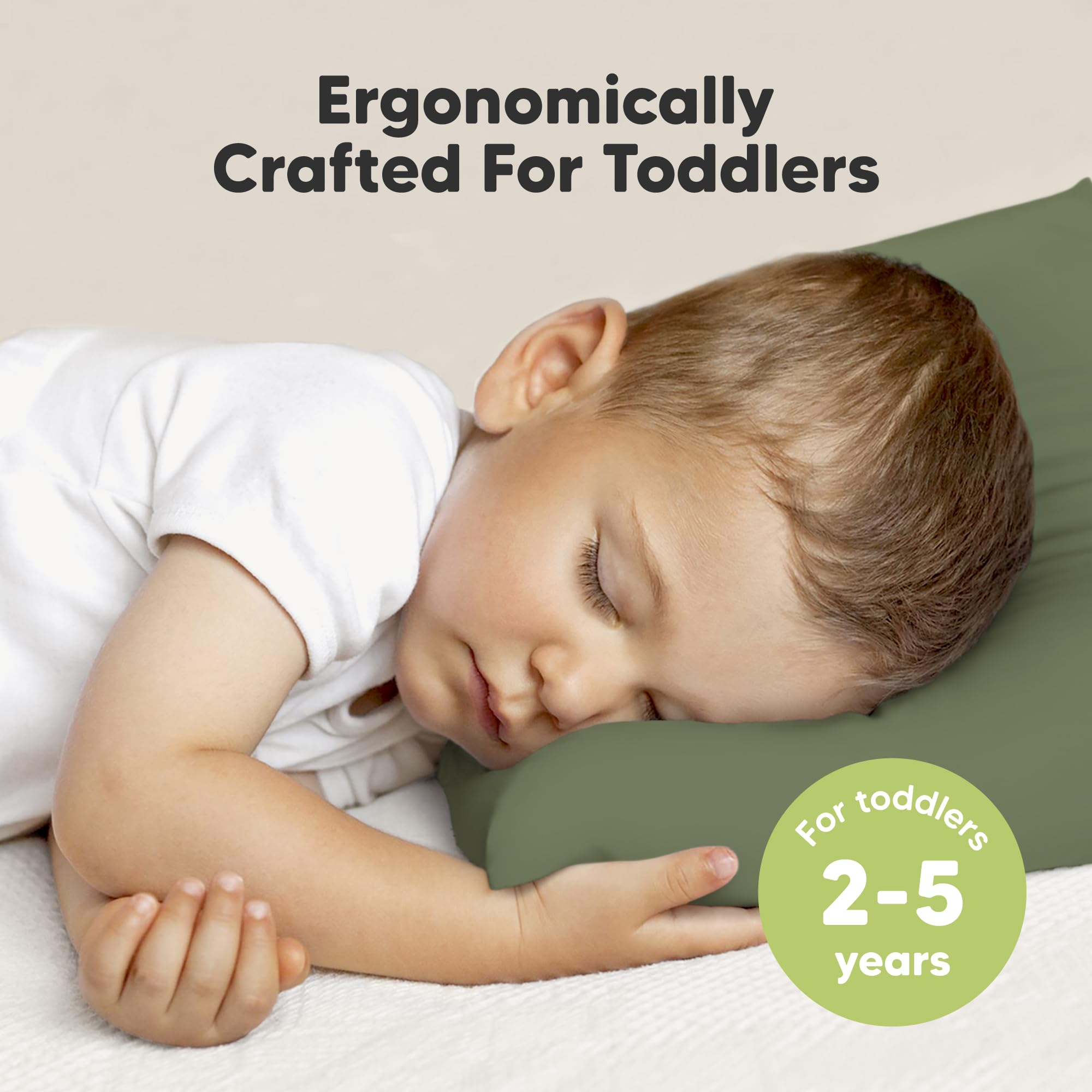 KeaBabies pillowcase Jungle Green highlights breathable organic cotton for cozy naps