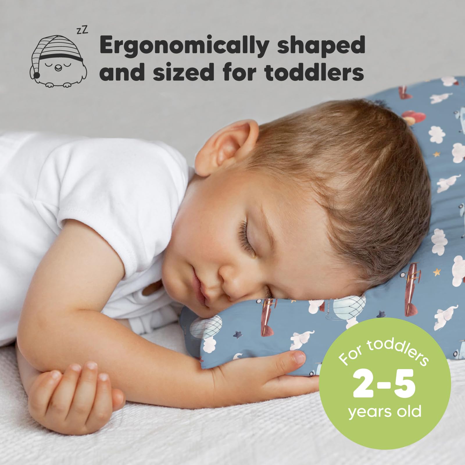 KeaBabies organic cotton pillowcase soft and breathable.
