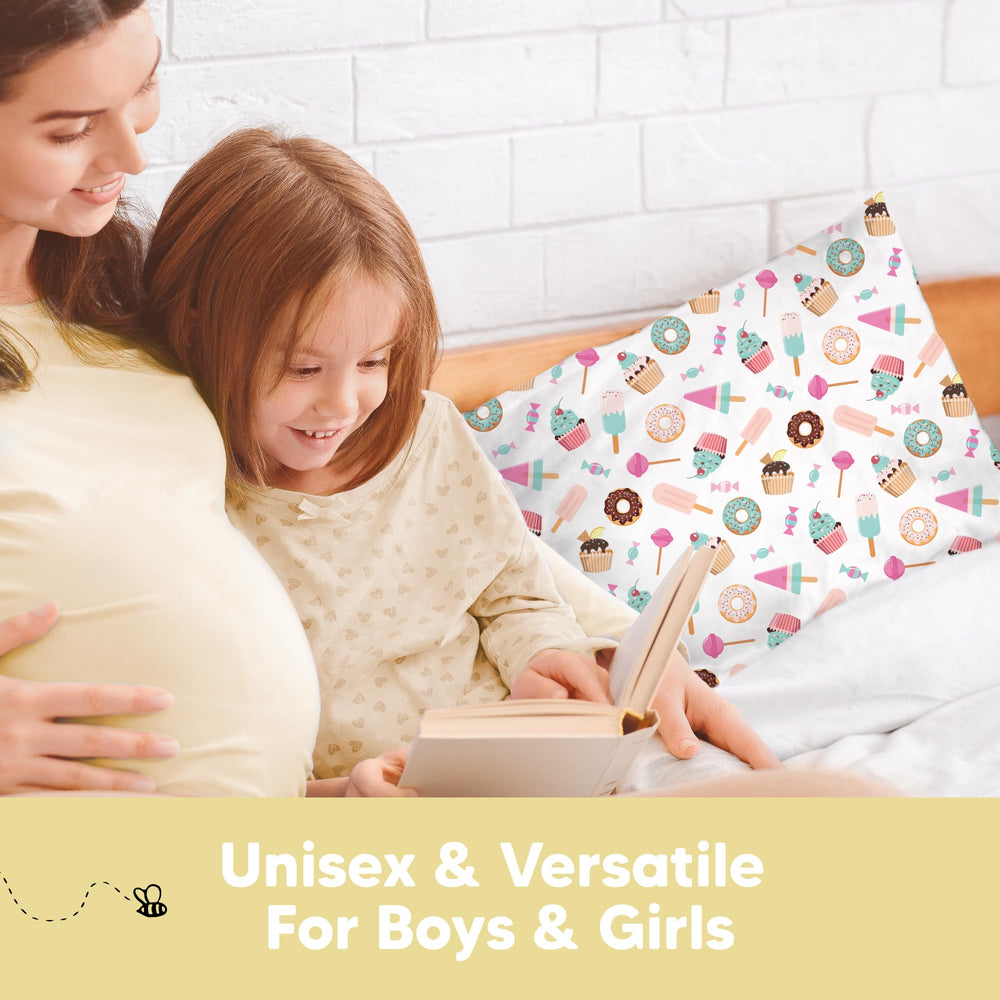 KeaBabies pillowcase sold separately accompanies compact toddler pillows