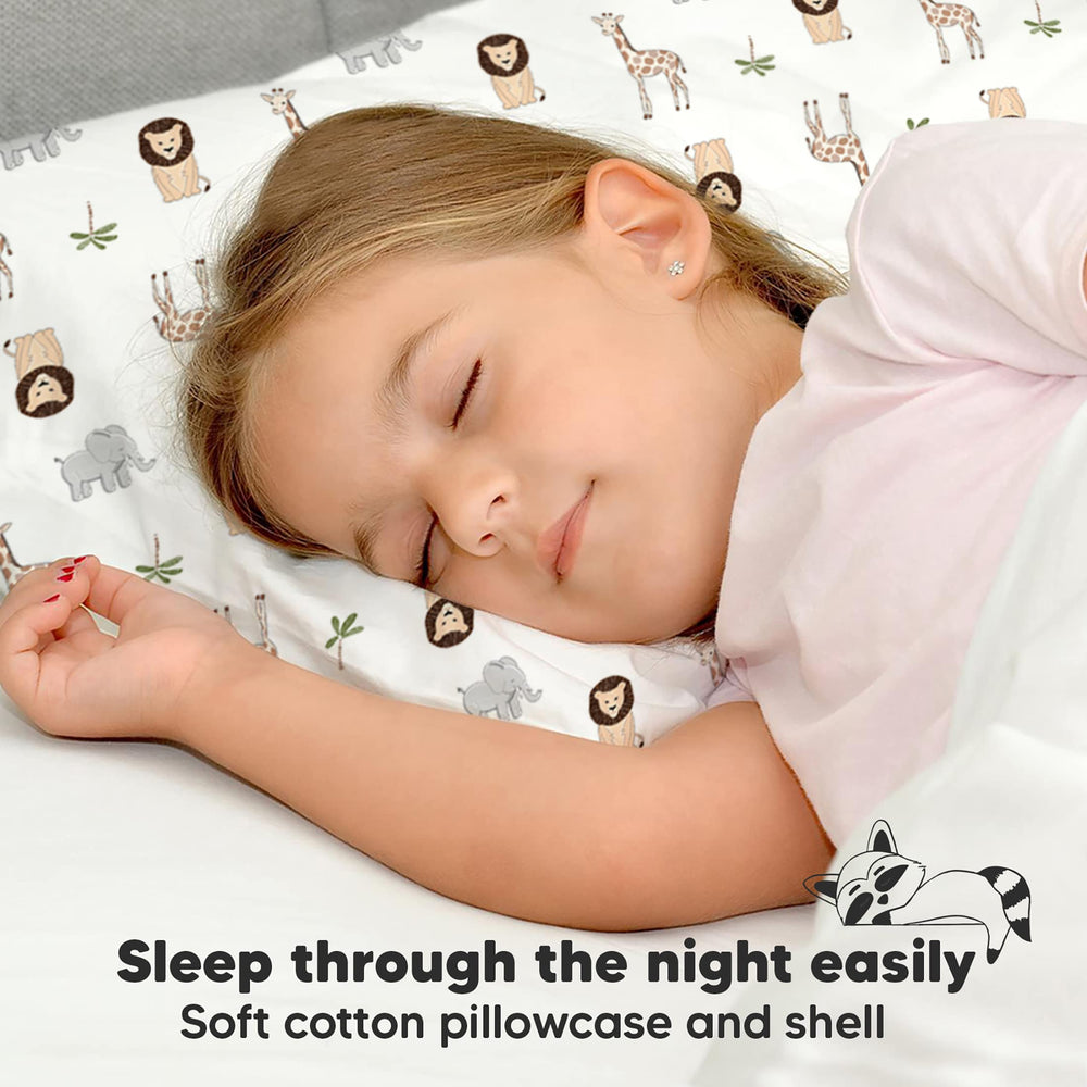 KeaBabies The Wild pillowcase adds cheerful style to bedtime.