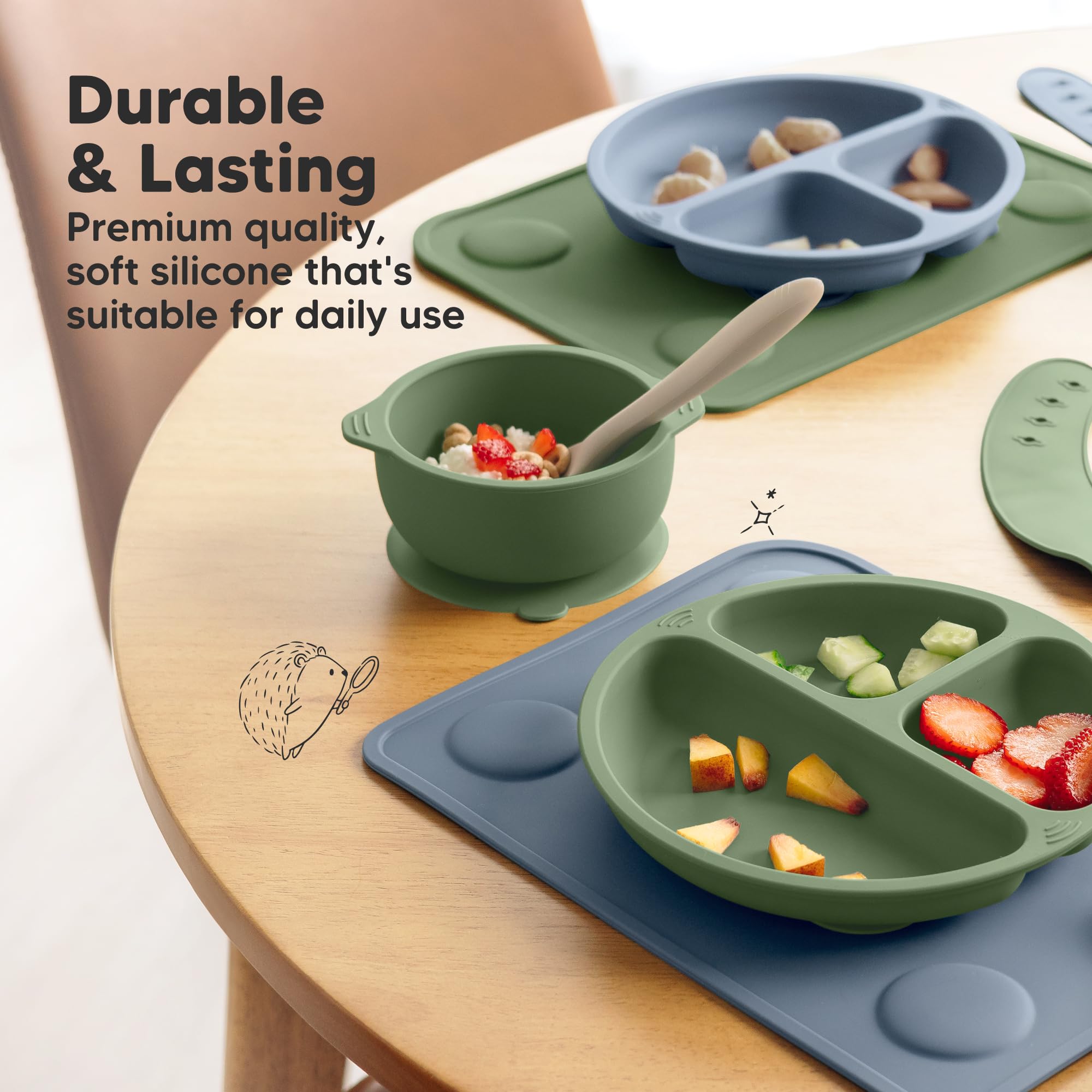 KeaBabies close-up suction cups illustrate secure grip on surfaces