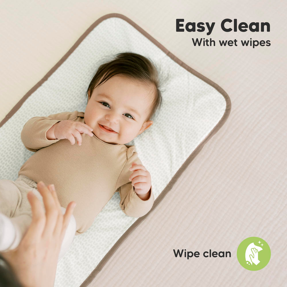 KeaBabies portable changing pad rainbow durable seams for long-lasting use