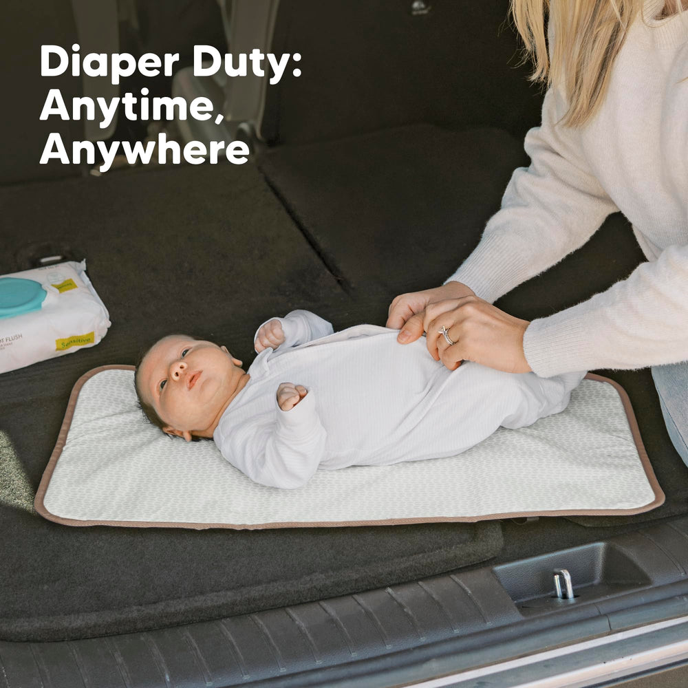 KeaBabies portable changing pad rainbow travel-ready for busy parents