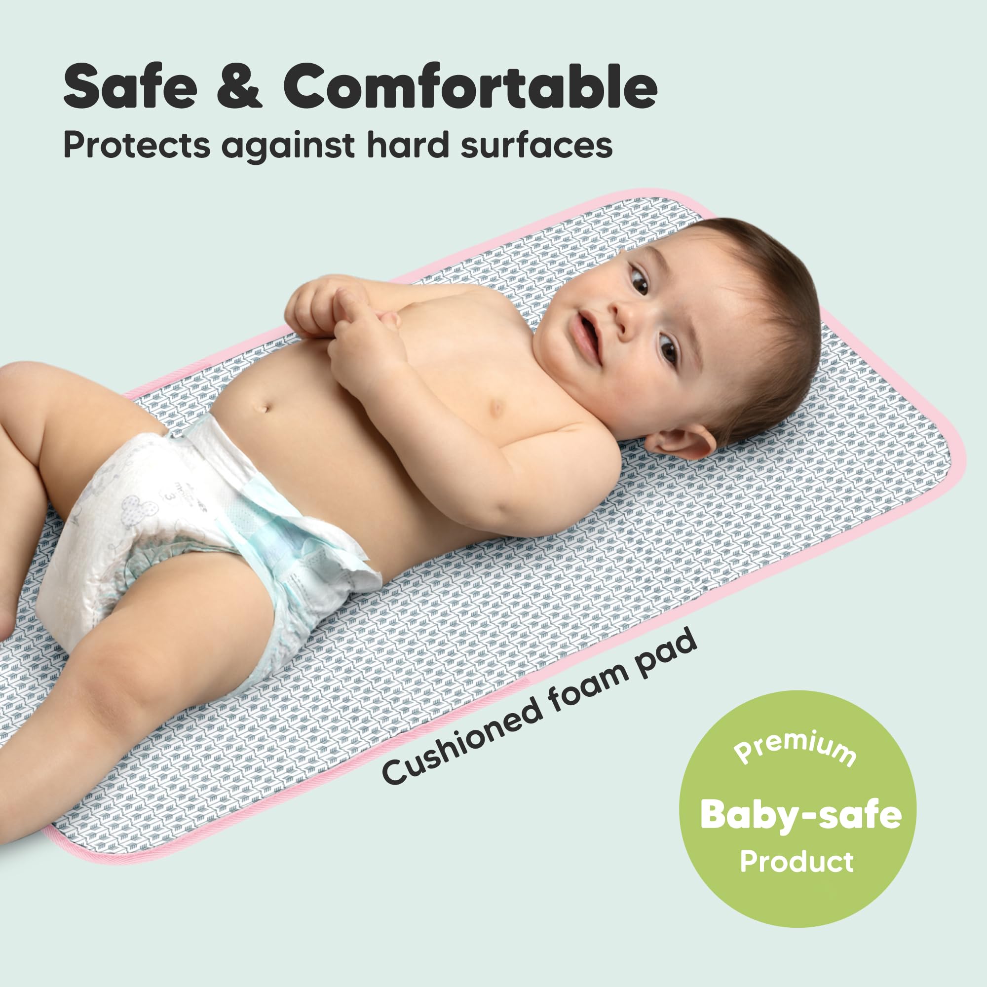 KeaBabies portable changing pad-in-diaper-bag: fits neatly for on-the-go parents.