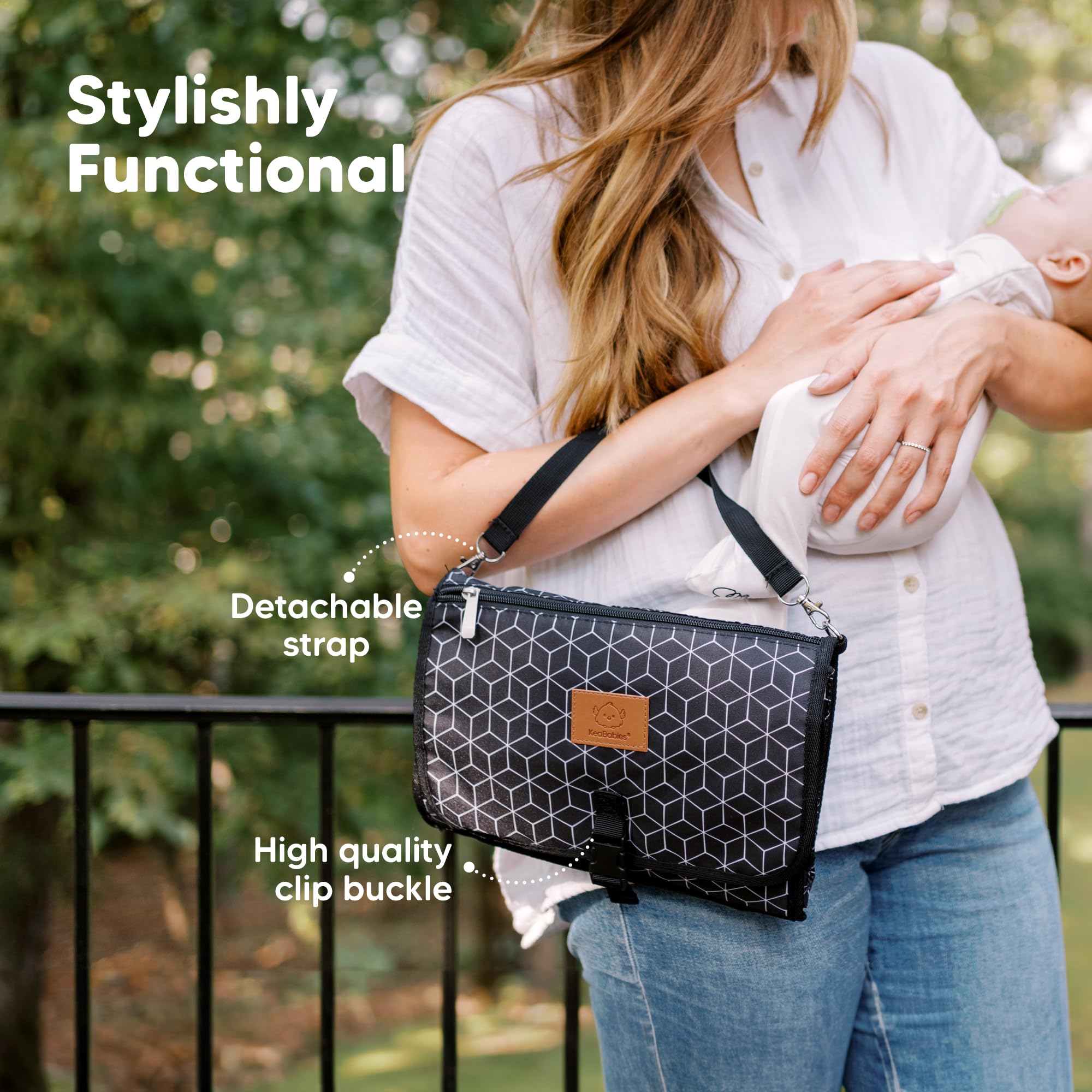 KeaBabies compact travel-ready design slips into any bag.