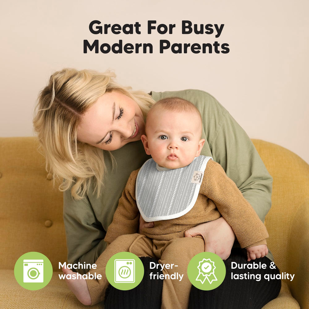 KeaBabies Prairie size range from newborn to 24 months demonstrated.