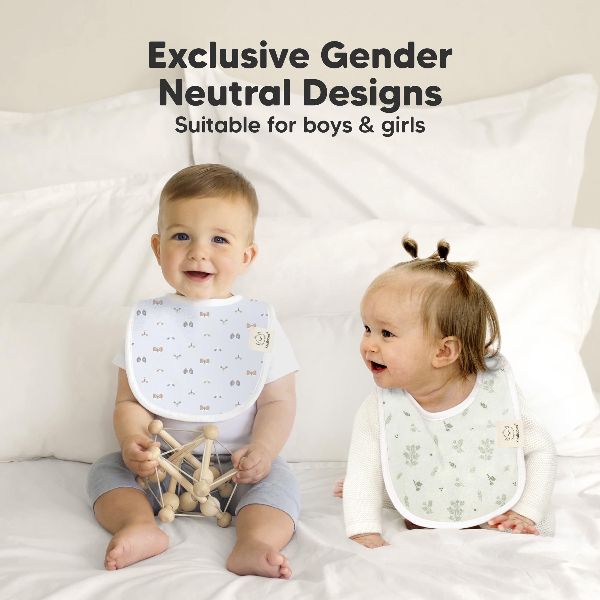 KeaBabies Prairie soft seams promise gentle skin contact.