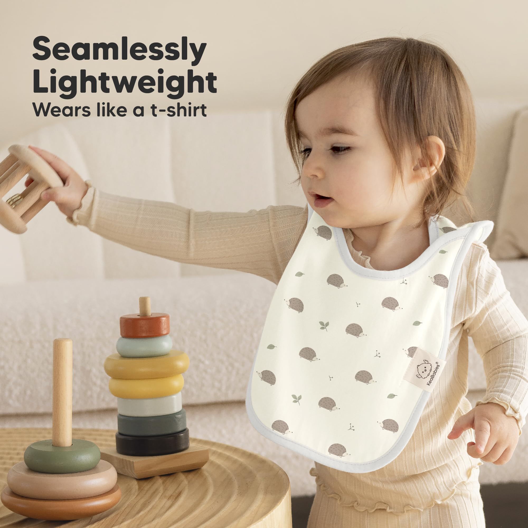 KeaBabies Prairie soft organic cotton provides gentle skin contact.