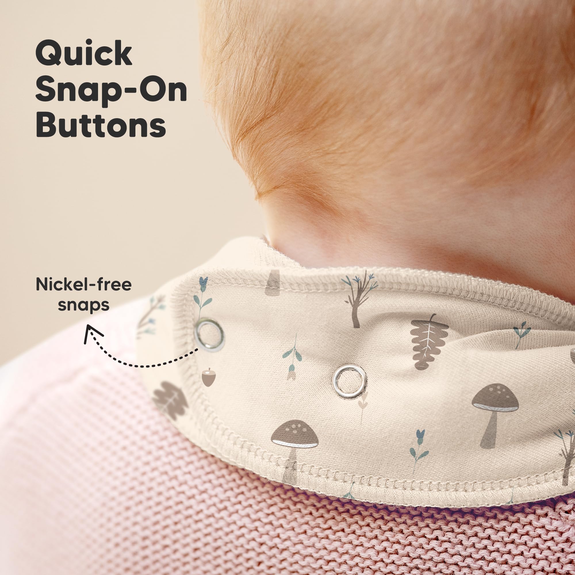 KeaBabies Prairie gender-neutral colors pair with any outfit.
