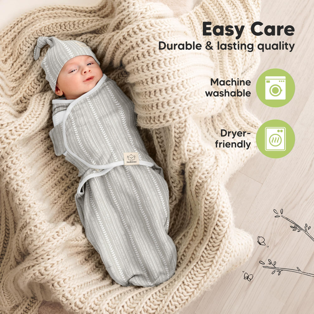 KeaBabies Prairie GOTS-label close-up signaling organic softness and safety.