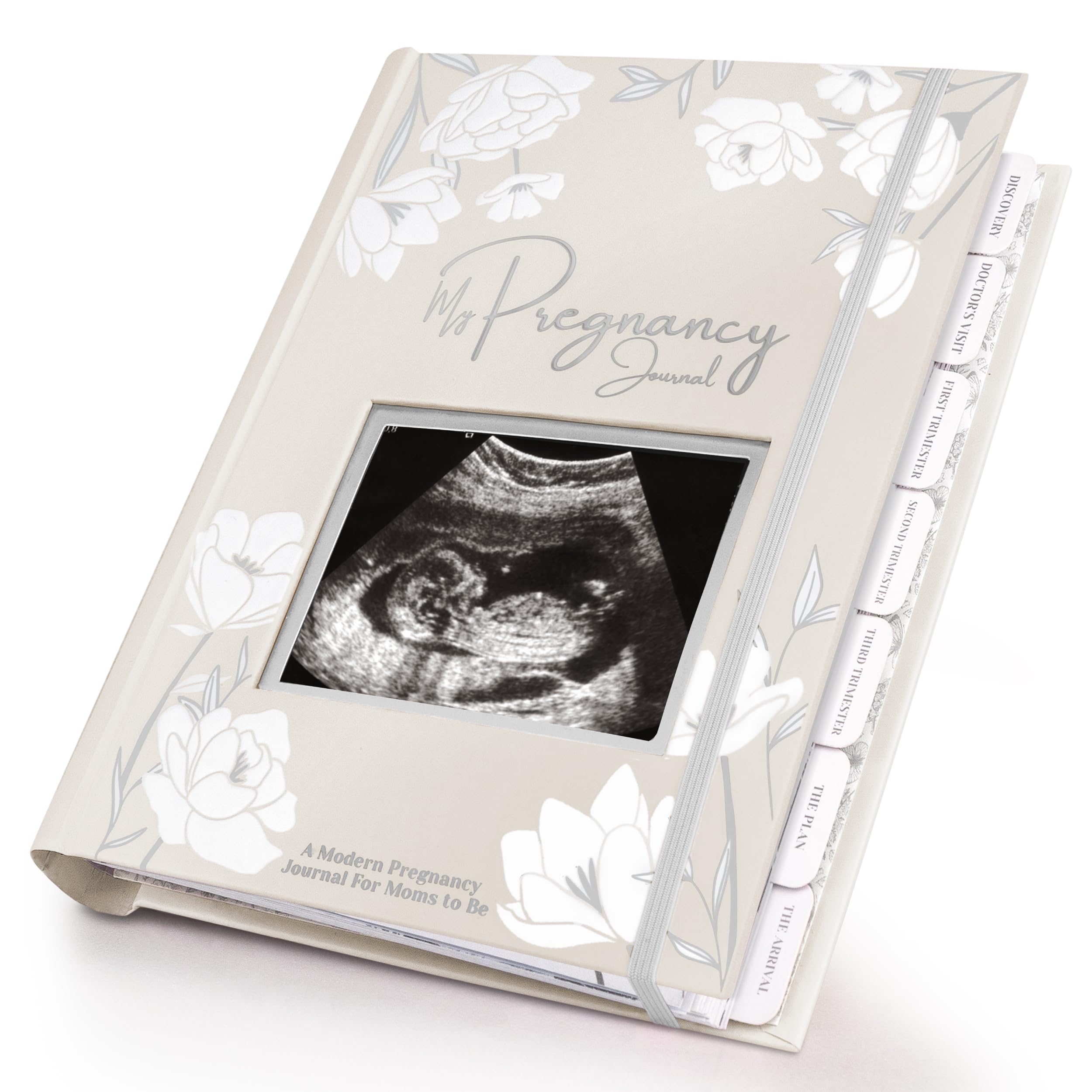 KeaBabies pregnancy journal cover highlights a premium hard cover for lasting memory keeping