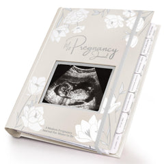 KeaBabies pregnancy journal cover highlights a premium hard cover for lasting memory keeping