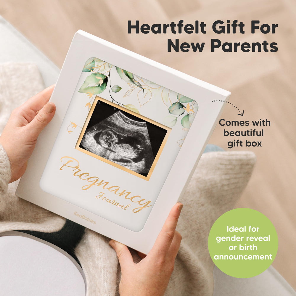 KeaBabies gift packaging makes a ready to give mom to be gift.